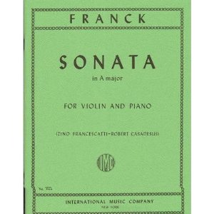 Franck Cesar Sonata In A Major Violin And Piano By Zino